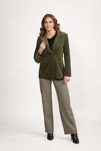 Blazers All: 2063M Deep Sage - Shaped Pinwale Cord Blazer
