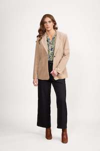 Blazers All: 2063M Oat - Shaped Pinwale Cord Blazer