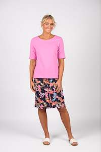 All Tops: 4262 Boat Neck Top - Orchid