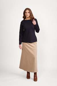 4472 Boat Neck Top - Ink