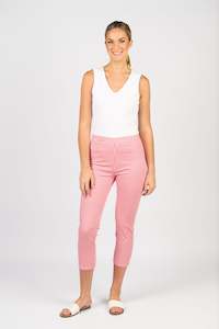 All Pull On Pants: 271LW Harbour 7/8 - Red Gingham