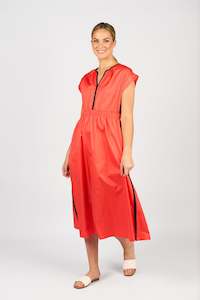 All Dresses: 6118 Dress - Aperol/Ink