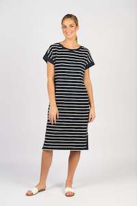 All Dresses: 6120 Dress - Ink Stripe