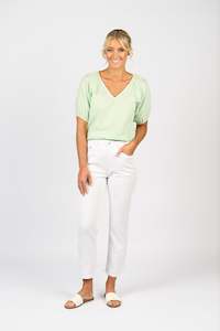 Drop 1 Jeans: Onya Jean - White Denim