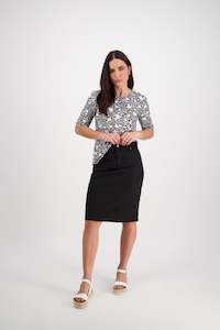All Skirts: 372AVP Poplin Skirt - Black