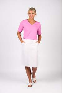 All Skirts: 7067 Skirt - White