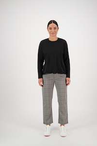 Sale Shirts: Long Sleeve Top - Black