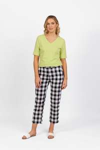 5018 7/8 Pant - Rainbow Check