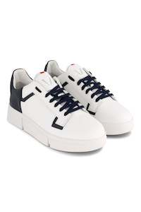 VS-002 White/Navy - Sneaker