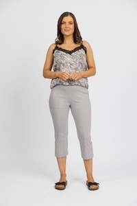 3/4 Cargo Short - Silver