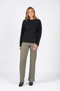 Sale Tops: Long Sleeve Top - Black