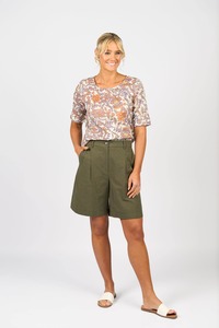 Spring Summer 25 Tops: Round Neck Top - Tuscany