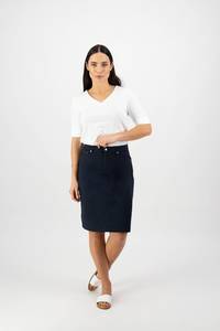 Poppy Poplin Skirt - Navy