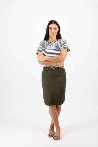 Poppy Poplin Skirt - Khaki