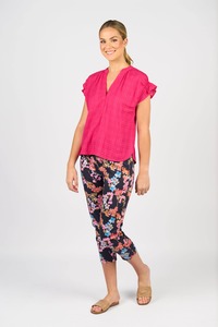 Drop Shoulder Shirt - Cerise