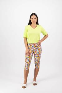 Sale Pull On Pants: Atlas 3/4 Pant - Bloom