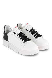VS-001 White/Black - Laced Sneaker