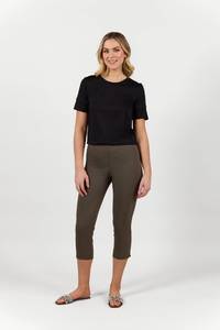 Paris Crop Pant - Khaki