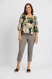 Paris Crop Pant - Latte