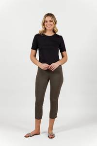 Crop Pc: Paris Tour Capri - Khaki