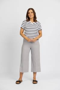 Crop Pc: Paris Wide Leg Crop - Silver