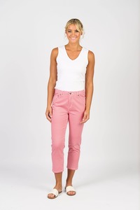 Sara 7/8 Pant - Red Gingham