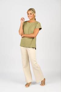 Spring Summer 25 Tops: Thea Top - Sage