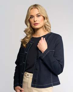 Cable Jacket - Ink Denim