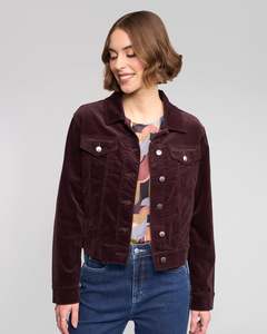 Aw26 Jackets: Core Cord Jacket - Merlot