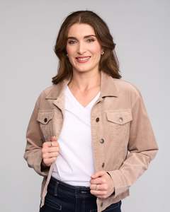 Aw26 Jackets: Core Cord Jacket - Twig