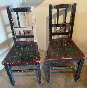 Chairs folk art - Vaughan Antiques