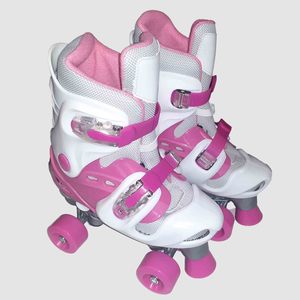 Catalgoue: 44041      ~ ROLLER SKATES WHT/PNK KIDS 1-4