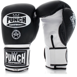 Disc Z Punch: 902016     ~ TROPHY GET GLOVES BLK/WHT 18OZ