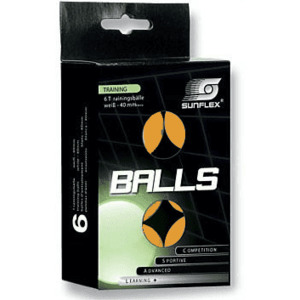 Disc Z Sunflex: E2130      ~ SUNF TT BALL TRAIN ORANGE 6BOX