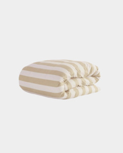 All: Quilt Cover & Pillowcase Set - Biscotti Stripes