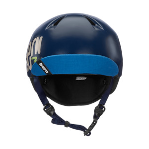 Bern: Bern Nino Satin Navy Blue Zig-Zag w/ Flip Visor