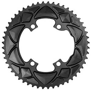 Shimano: Absolute Black Shimano 4 Bolt 110 Bcd Road Chainring Round