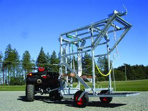 Cattle Crush Accessories: Large wheels with draw bar