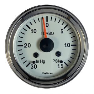 30 PSI Boost Gauge Black Bezel with Tubing Kit