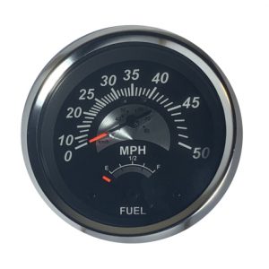 Products: GPS Speedometer 65 MPH (Chrome Bezel/White dial) Veethree