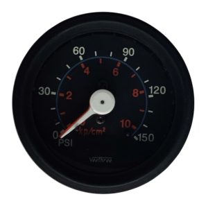Products: 80PSI White Oil Pressure Gauge Chrome Bezel