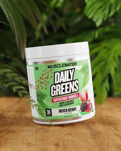 Energy Supplements: Muscle Nation Daily Greens - Mixed Berry
