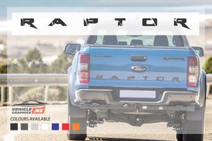 Products: Ford Ranger Raptor Tailgate Stylish Lettering Decal Ford Vehicle Decals
