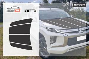 Mitsubishi Triton Hood Decals Mitsubishi Vehicle Graphics NZ