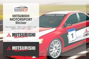 Products: Mitsubishi Motorsport Decal Mitsubishi Vehicle Graphics NZ