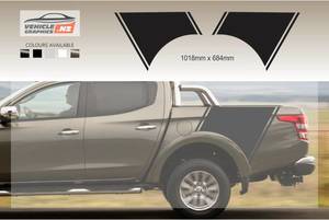 Products: Triton Rear Side Bed Decals Mitsubishi Vehicle Graphics NZ