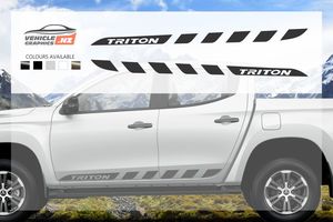 Mitsubishi Triton Side Stripes Graphic Kit Vehicle Graphics NZ