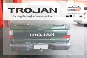 Mitsubishi Trojan Tailgate Decal Vehicle Graphics NZ