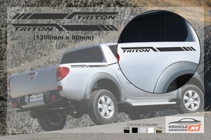 Mitsubishi Triton Side Bed Stripes Decals Vehicle Graphics NZ