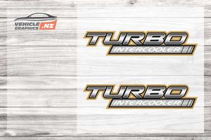 Turbo Intercooler Decal – Durable Custom Vehicle Sticker